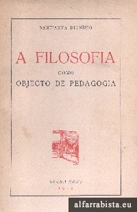 A filosofia como objecto de pedagogia