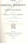 Cours de Gomtrie Descriptive de L cole Polytechnique