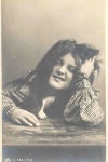 3 Postais Antigos - Menina