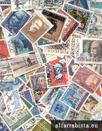 200 Selos Usados Portugueses