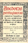 Anedotas portuguesas e memrias biogrficas da corte quinhentista