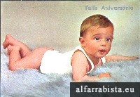 Postal Antigo - Feliz Anivers�rio