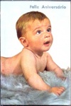 Postal Antigo - Feliz Anivers�rio