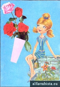 Postal Antigo - Menina