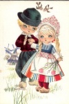 Postal Antigo - Meninos Holandeses