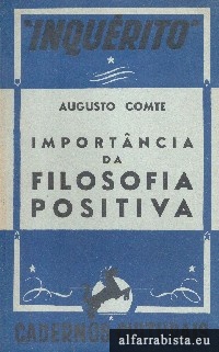 Import�ncia da filosofia positiva