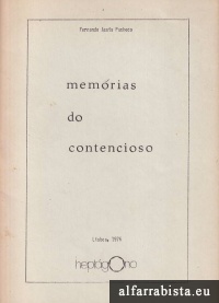 Memrias do Contencioso