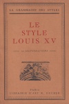 Le Style Louis XV