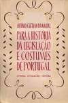 Para a histria da legislao e costumes de Portugal