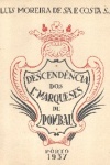 Descendência dos 1.ºs Marqueses de Pombal