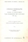Curiosas informaes sobre usos e costumes nas Margens do Cvado em 1850